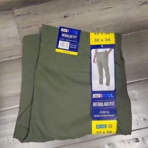 32 Degrees Men's Stretch Chinos - Olive